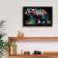  «Vibrant Bear 8» par Rey Klimt, art mural sur toile, 18 po x 12 po