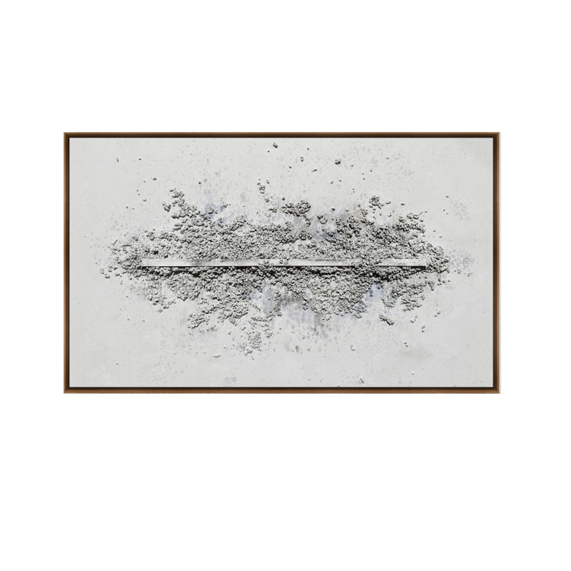 Velora Single Picture Frame Painting on Wood, 180 cm H x 94 cm W, Walnut