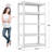 Makaylin 72"H Storage Shelves Garage Shelving Unit for Storage 5-Tiers Storage Shelf-1143509263-1194976700