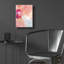 «Abstract Turquoise Pink No. 2» par Louis Duncan-He, art mural en verre acrylique-1815180530