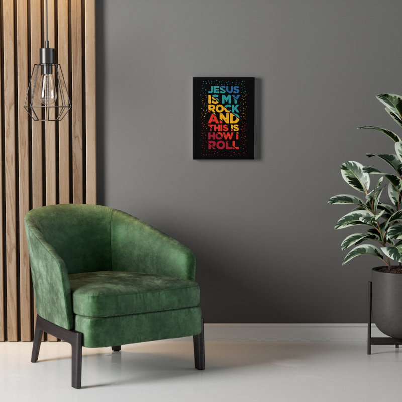 Jesus Is My Rock - Wrapped Canvas Print, 76cm H x 61cm W