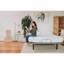Matelas en mousse viscoélastique 8 "Omne Sleep - blanc / bleu clair-343922769