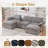 Enn 124 "W Modular Sectional, Wireless Charge, Blue Tooth Speaker, Double-layer Cushion-1705677413