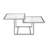Amalie 43" Wide Square Coffee Table in Nickel-1488524984