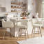 Tabourets de bar pivotants en chenille avec accoudoirs-382132036