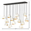 Lustre géométrique unique à 14 lumières Cotter-935021916