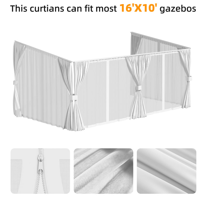 Gazebo Curtains And Netting Universal Replacement