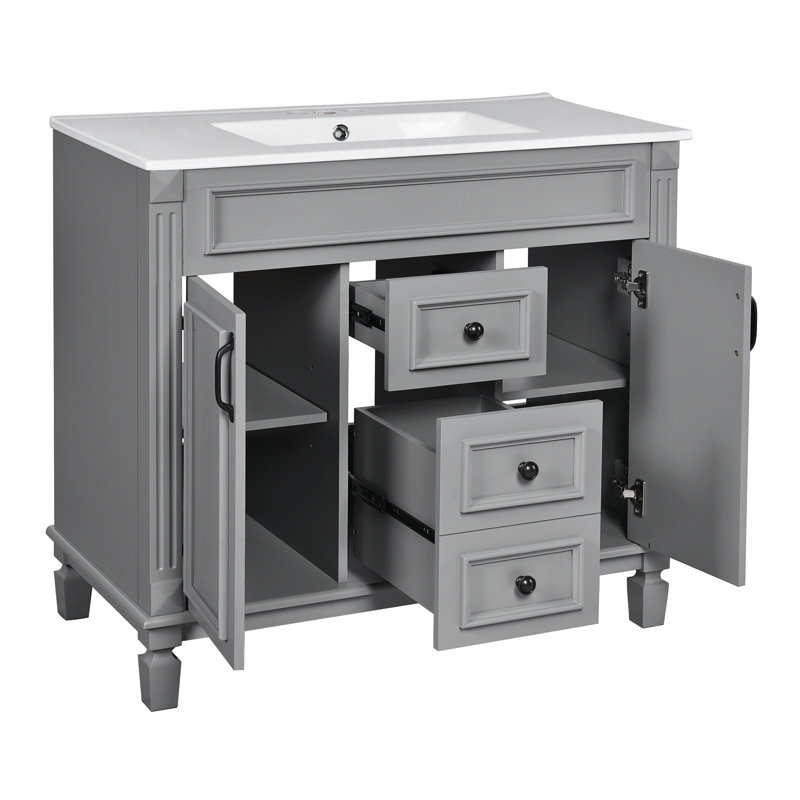 Meuble-lavabo 36 po avec lavabo supérieur