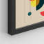 Mid-Century Modern Retro Polygon Collage, impression encadrée de 4 pièces-90605069-90605070