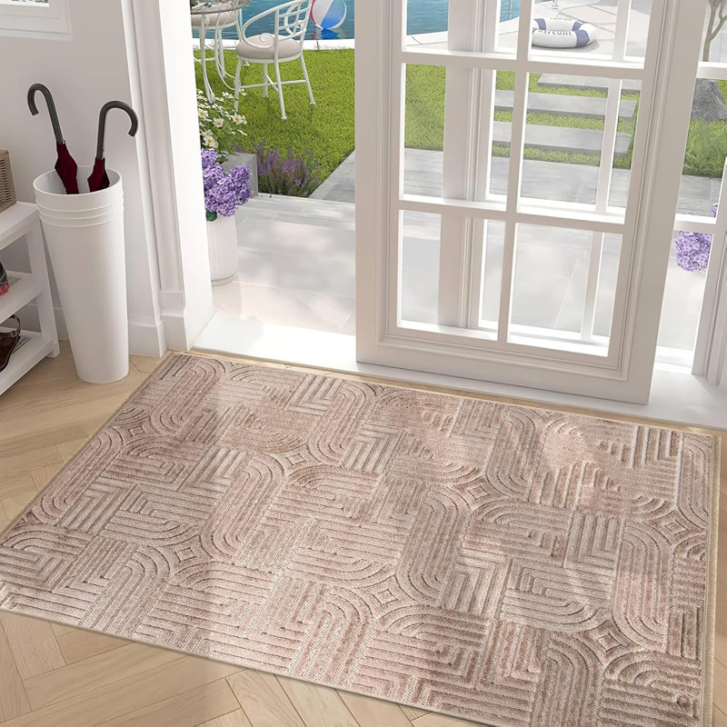 Soft Area Rug for Bedroom Floor Mats Medium Pile Entryway Rugs Textured Polypropylene Carpet TR002, Rectangle 120 x 180 cm 