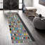 Tapis doux non tissé à motif floral complexe, idéal pour rehausser tout espace de vie intérieur-126282733