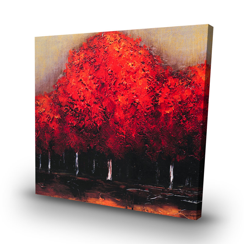 dark trees - 32"x32" art on canvas