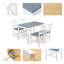 Ensemble de salle à manger rectangulaire L 42,5 po x l 25,6 po Fite