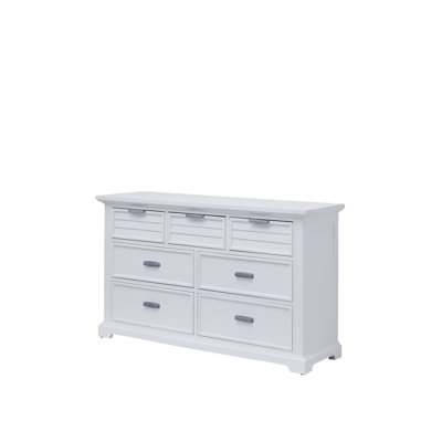Greber 7-Drawer Dresser - Coastal White