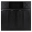 Full Size Black Bed, 3 Storage Cabinets And X-shaped Embellishment, Solid Wood, Easy To Up For Clothes Towels, Frame Of Pine Wood , Space Feature