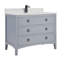 Meuble-lavabo 42 po en bois massif avec comptoir en marbre d'ingénierie 1 po, lavabo simple-106492155-106492157-121644438