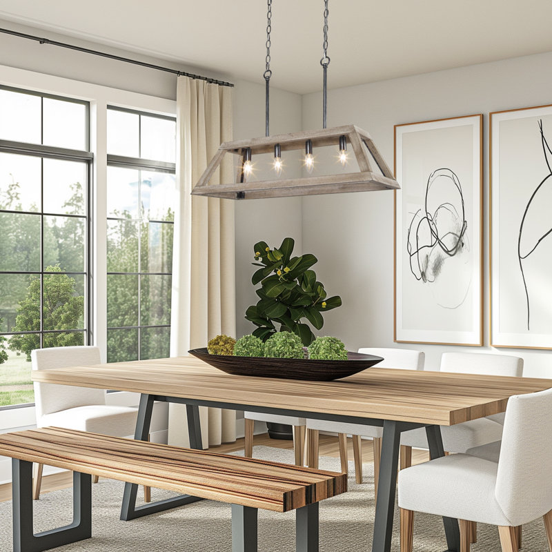 Maestri 4 - Light Dimmable Matte Black Kitchen Island Pendant