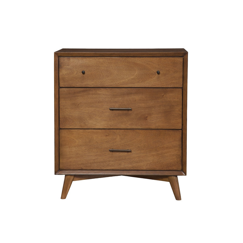 Commode à trois tiroirs Williams, Châtaigne