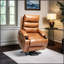 Fauteuil inclinable électrique de 21 pouces de large avec massage par vibration à 8 points, chaleur lombaire et poches latérales pour le confort des personnes âgées-1927898845