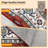 4'x6' Vintage Area Rug. Machine Washable Soft Non-Slip Stain Resistant Carpet for Dining Room. Red-128712390-128712389