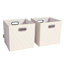 Ensemble de bacs de rangement en similicuir-598961040