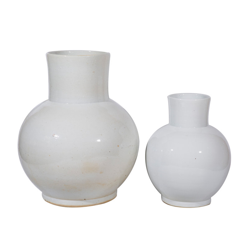 Grand pot en porcelaine Busan, H 12 po x l 9 po x P 9 po