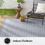 Tapis d'intérieur / extérieur bleu / gris Nicole Luna-81714496