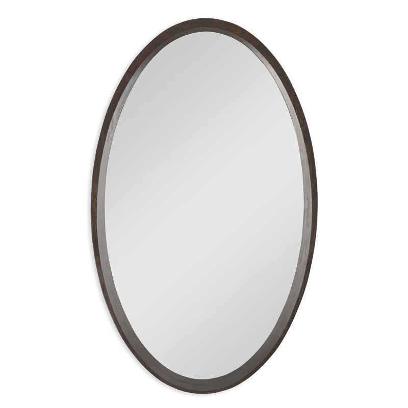 Flat Wall Mirror, Walnut