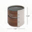 High-Grade Double-Layer Storage Round Side Table-1120437231