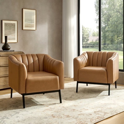 Fauteuil en similicuir de 27,5 po Yeilyn