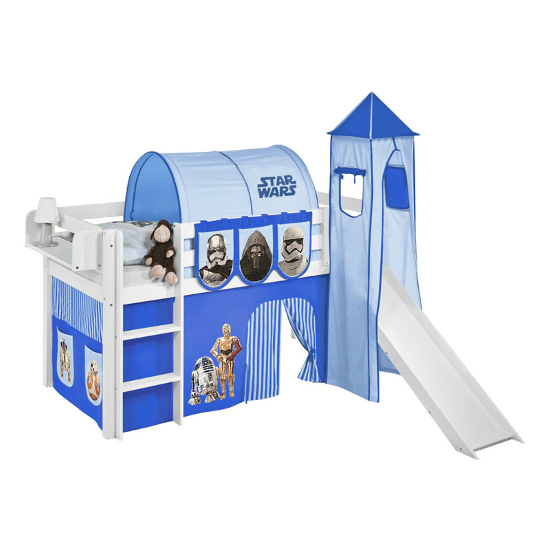 Star Wars Mid Sleeper Bed, Single (3'), Blue