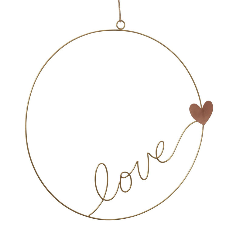 Couronne en métal 19,25 po True Love