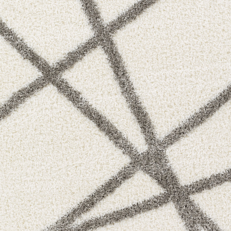 Autherine Abstract Indoor Rug, Rectangle 6'7" x 9'