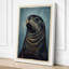 Contemplative Seal Rustic - Wrapped Canvas-277775143-277775149