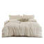 Ensemble de housse de couette en jacquard de coton et lin texturé-127356754