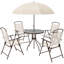 Steel Patio Dining Set Table,
