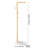 Coat Rack Freestanding Coats Rack with Quartz Stone Base & 3 Round Hooks