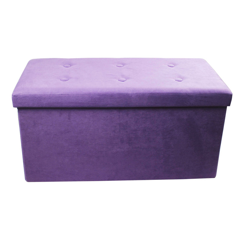 Repose-pieds avec rangement, Mauve