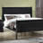 Contemporary Solid Wood Nightstand With Two Drawers, Simple Louis Philip Style And Soft Close Glides For Elegant Storage-1302920383