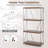4-Tier Multipurpose Display Rack with Metal Frame