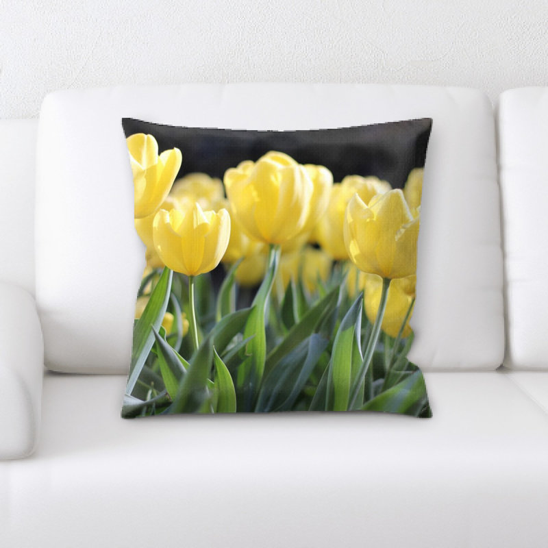 Coussin de tulipes