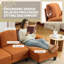 Canapé modulaire 110 po en chenille orange-767929535