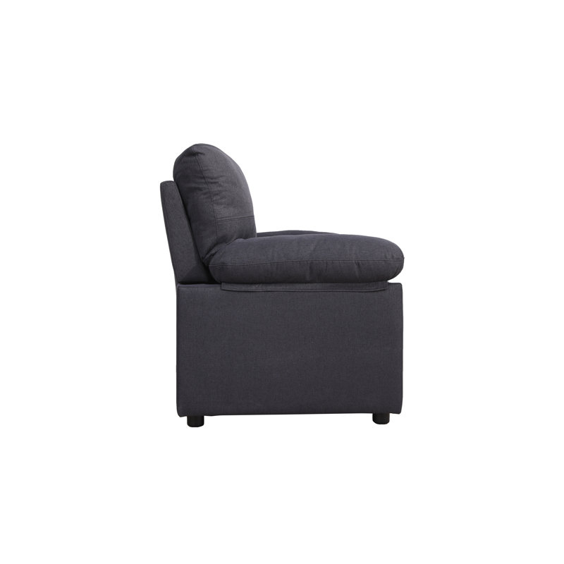 Ensemble de salon 3 pièces, Microfibre / microsuède gris