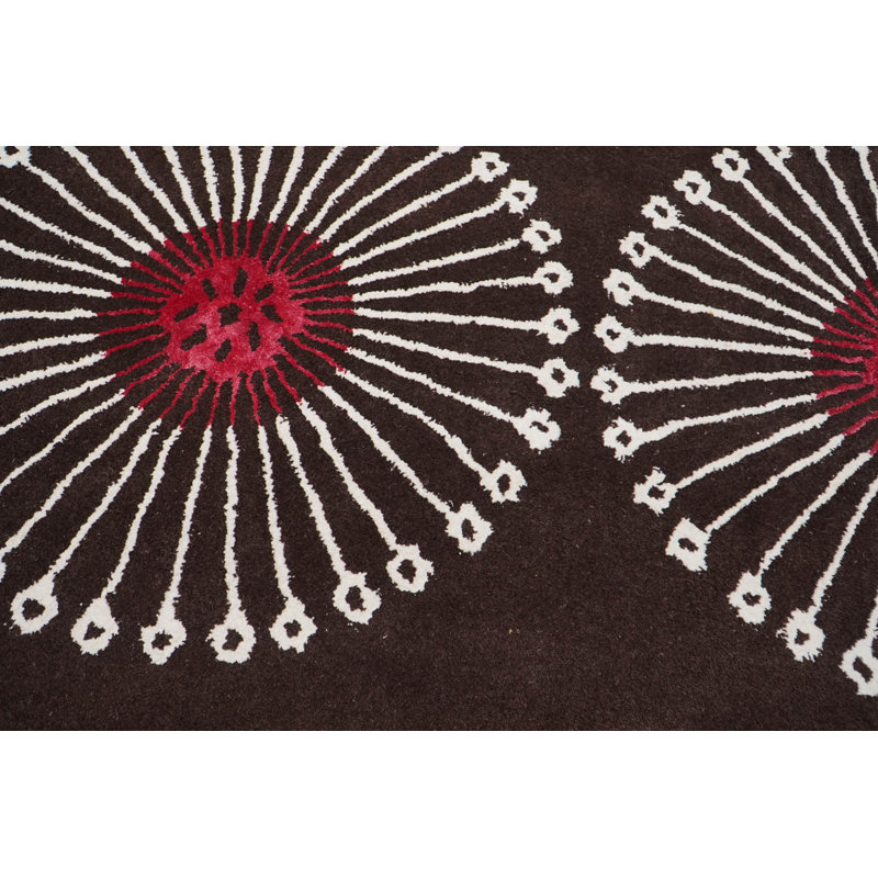 Tapis oriental en soie touffeté à la main multicolore en laine moderne, Rectangle 3 pi 6 po x 5 pi 6 po