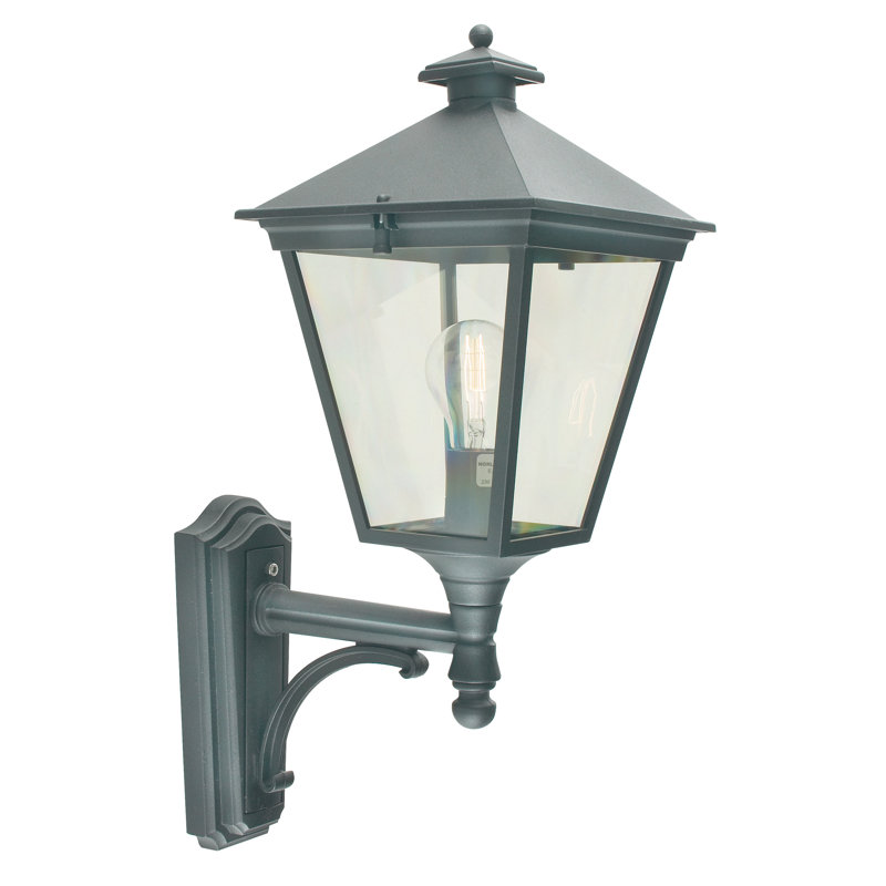 Holtby 52cm H Outdoor Wall Lantern, Black