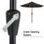 Parasol de marché solaire à DEL Cutshall avec inclinaison et relevage à manivelle-1995405496-1995405501