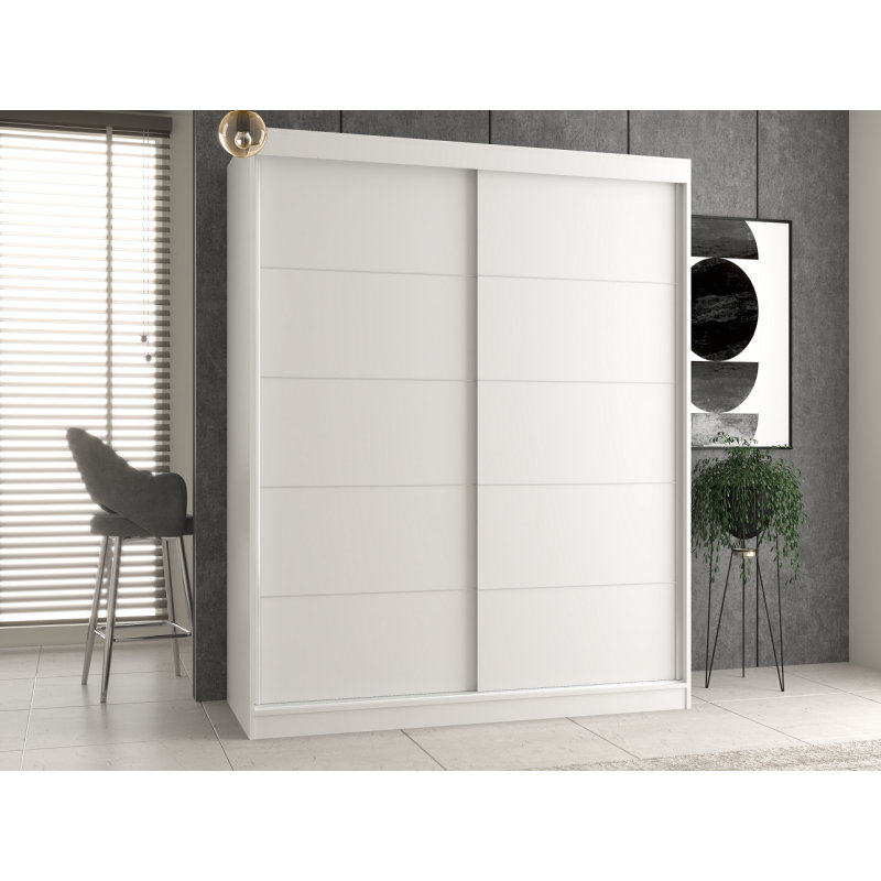Silvija Laminate Wardrobe, White