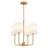 Montelle 4-Light Dimmable Fabric Shade Chandelier