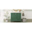 Meuble-lavabo 36 po avec cadre en pin massif, 1 porte à fermeture douce et 3 tiroirs, armoire de rangement-120330068