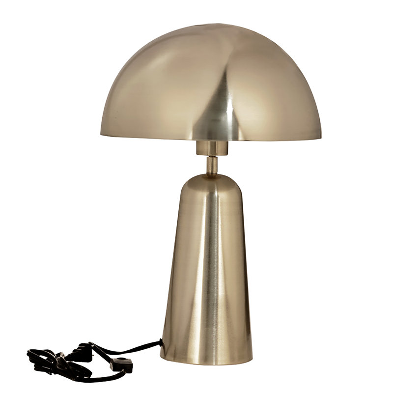 Lampe de table en métal Ricmod, Or brossé